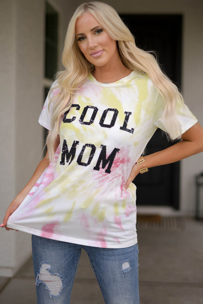 Tie-Dye COOL MOM Tee Shirt - SHE BADDY© ONLINE WOMEN FASHION & CLOTHING STORE