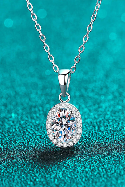 Be The One 1 Carat Moissanite Pendant Necklace - SHE BADDY© ONLINE WOMEN FASHION & CLOTHING STORE