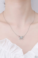 Moissanite Butterfly Pendant Necklace - SHE BADDY© ONLINE WOMEN FASHION & CLOTHING STORE