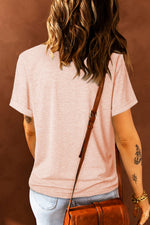 Easter Rabbit Graphic Round Neck Tee Shirt - SHE BADDY© ONLINE WOMEN FASHION & CLOTHING STORE