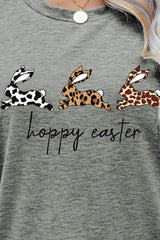 HOPPY EASTER Bunny Graphic Tee Shirt - SHE BADDY© ONLINE WOMEN FASHION & CLOTHING STORE