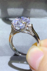 5 Carat Moissanite Platinum-Plated Ring - SHE BADDY© ONLINE WOMEN FASHION & CLOTHING STORE