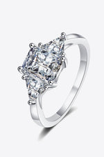 3 Carat Moissanite 925 Sterling Silver Rhodium-Plated Ring - SHE BADDY© ONLINE WOMEN FASHION & CLOTHING STORE