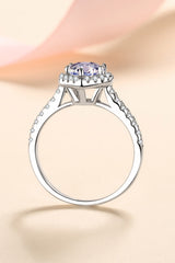 1 Carat Moissanite Heart-Shaped Ring - SHE BADDY© ONLINE WOMEN FASHION & CLOTHING STORE