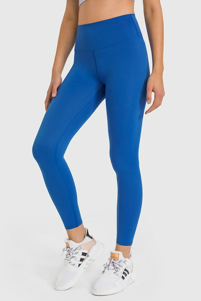 High Waist Ankle-Length Yoga Leggings - SHE BADDY© ONLINE WOMEN FASHION & CLOTHING STORE