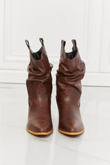 MMShoes Better in Texas Scrunch Cowboy Boots in Brown - SHE BADDY© ONLINE WOMEN FASHION & CLOTHING STORE