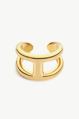 18K Gold Plated Double-Layered Open Ring - SHE BADDY© ONLINE WOMEN FASHION & CLOTHING STORE