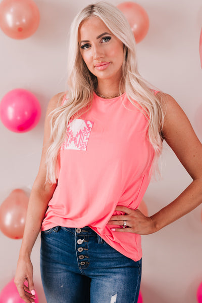 Patch Crewneck Tank - SHE BADDY© ONLINE WOMEN FASHION & CLOTHING STORE