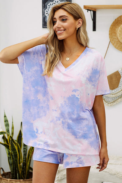 Twist Tie Dye Lounge Set - SHE BADDY© ONLINE WOMEN FASHION & CLOTHING STORE