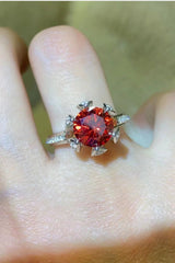 2 Carat Moissanite 6-Prong Ring in Phoenix Fire - SHE BADDY© ONLINE WOMEN FASHION & CLOTHING STORE