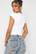 Crewneck Short Sleeve Tee - SHE BADDY© ONLINE WOMEN FASHION & CLOTHING STORE