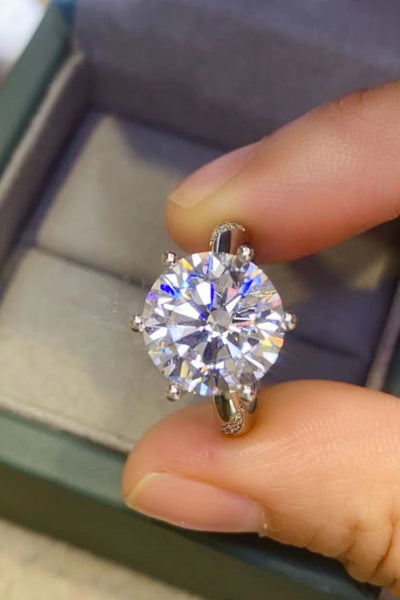 5 Carat Moissanite 6-Prong Ring - SHE BADDY© ONLINE WOMEN FASHION & CLOTHING STORE