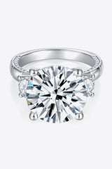 8.6 Carat Moissanite Platinum-Plated Ring - SHE BADDY© ONLINE WOMEN FASHION & CLOTHING STORE