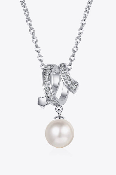 Give You A Chance Pearl Pendant Chain Necklace - SHE BADDY© ONLINE WOMEN FASHION & CLOTHING STORE