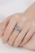Moissanite Flower-Shape Split Shank Ring - SHE BADDY© ONLINE WOMEN FASHION & CLOTHING STORE