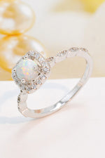 925 Sterling Silver Inlaid Opal Ring - SHE BADDY© ONLINE WOMEN FASHION & CLOTHING STORE