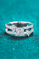 Moissanite Double Layered Ring - SHE BADDY© ONLINE WOMEN FASHION & CLOTHING STORE