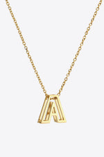 A to J Letter Pendant Nekclace - SHE BADDY© ONLINE WOMEN FASHION & CLOTHING STORE