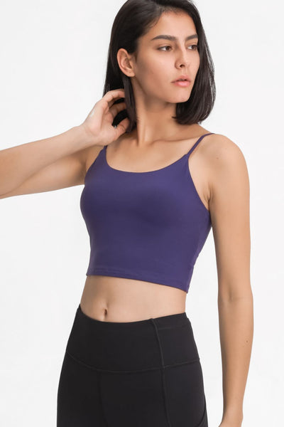 Feel Like Skin Scoop Neck Sports Cami - SHE BADDY© ONLINE WOMEN FASHION & CLOTHING STORE