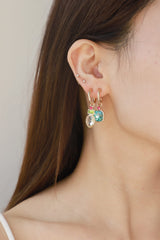 Crystal C-Hoop Drop Earrings - SHE BADDY© ONLINE WOMEN FASHION & CLOTHING STORE