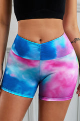 Wide Waistband High Waist Yoga Shorts - SHE BADDY© ONLINE WOMEN FASHION & CLOTHING STORE