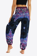 Printed Jogger Pants with Pockets - SHE BADDY© ONLINE WOMEN FASHION & CLOTHING STORE