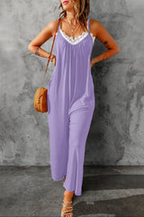 Full Size Spaghetti Strap Wide Leg Jumpsuit - SHE BADDY© ONLINE WOMEN FASHION & CLOTHING STORE