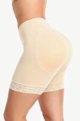 Full Size Lace Trim Lifting Pull-On Shaping Shorts - SHE BADDY© ONLINE WOMEN FASHION & CLOTHING STORE