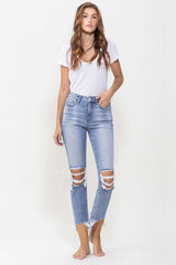 Lovervet Full Size Courtney Super High Rise Kick Flare Jeans - SHE BADDY© ONLINE WOMEN FASHION & CLOTHING STORE