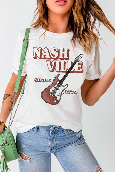 NASHVILLE SINCE 1779 Graphic Tee - SHE BADDY© ONLINE WOMEN FASHION & CLOTHING STORE