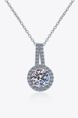 Build You Up Moissanite Round Pendant Chain Necklace - SHE BADDY© ONLINE WOMEN FASHION & CLOTHING STORE