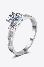 Lucky Charm Moissanite Rhodium-Plated Ring - SHE BADDY© ONLINE WOMEN FASHION & CLOTHING STORE