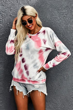 Drop Shoulder Tie Dye  Tee - SHE BADDY© ONLINE WOMEN FASHION & CLOTHING STORE