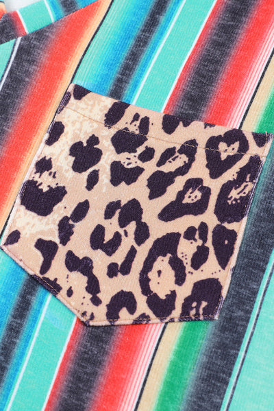 Rainbow Stripe Pocket Patch Tank - SHE BADDY© ONLINE WOMEN FASHION & CLOTHING STORE