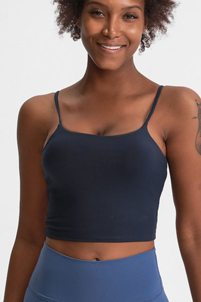 Feel Like Skin Scoop Neck Sports Cami - SHE BADDY© ONLINE WOMEN FASHION & CLOTHING STORE