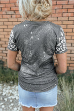 Graphic Leopard Short Sleeve Tee - SHE BADDY© ONLINE WOMEN FASHION & CLOTHING STORE