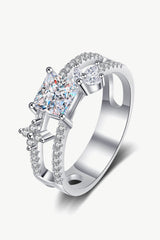 Moissanite Double Layered Ring - SHE BADDY© ONLINE WOMEN FASHION & CLOTHING STORE