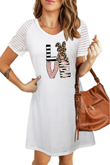 Easter Graphic Sheer Striped T-Shirt Dress - SHE BADDY© ONLINE WOMEN FASHION & CLOTHING STORE