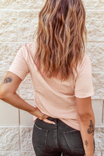 Easter Bunny Graphic Cuffed Tee Shirt - SHE BADDY© ONLINE WOMEN FASHION & CLOTHING STORE