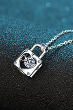 Moissanite Lock Pendant Necklace - SHE BADDY© ONLINE WOMEN FASHION & CLOTHING STORE