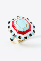 18K Gold Plated Multicolored Ring - SHE BADDY© ONLINE WOMEN FASHION & CLOTHING STORE
