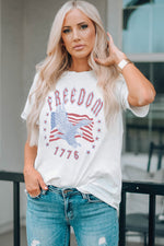 FREEDOM 1776 Graphic Tee - SHE BADDY© ONLINE WOMEN FASHION & CLOTHING STORE