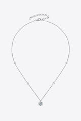 2 Carat Moissanite 4-Prong 925 Sterling Silver Necklace - SHE BADDY© ONLINE WOMEN FASHION & CLOTHING STORE