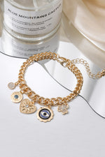 Multi-Charm Chunky Chain Bracelet - SHE BADDY© ONLINE WOMEN FASHION & CLOTHING STORE