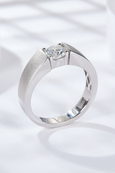925 Sterling Silver I Carat Moissanite Ring - SHE BADDY© ONLINE WOMEN FASHION & CLOTHING STORE