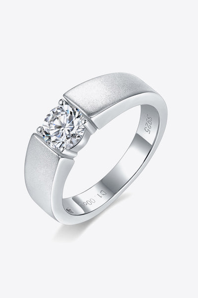 925 Sterling Silver I Carat Moissanite Ring - SHE BADDY© ONLINE WOMEN FASHION & CLOTHING STORE