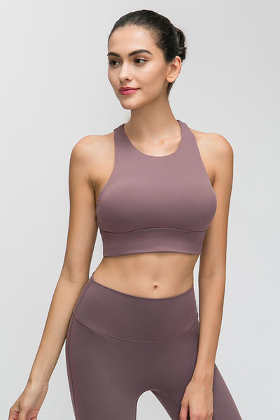 Halter Keyhole Sports Bra - SHE BADDY© ONLINE WOMEN FASHION & CLOTHING STORE