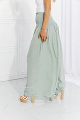 HEYSON Full Size Beautiful You Smocked Palazzo Pants - SHE BADDY© ONLINE WOMEN FASHION & CLOTHING STORE