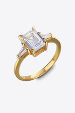 2 Carat Moissanite Rectangle Ring - SHE BADDY© ONLINE WOMEN FASHION & CLOTHING STORE