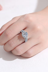 Sterling Silver Moissanite Ring - SHE BADDY© ONLINE WOMEN FASHION & CLOTHING STORE